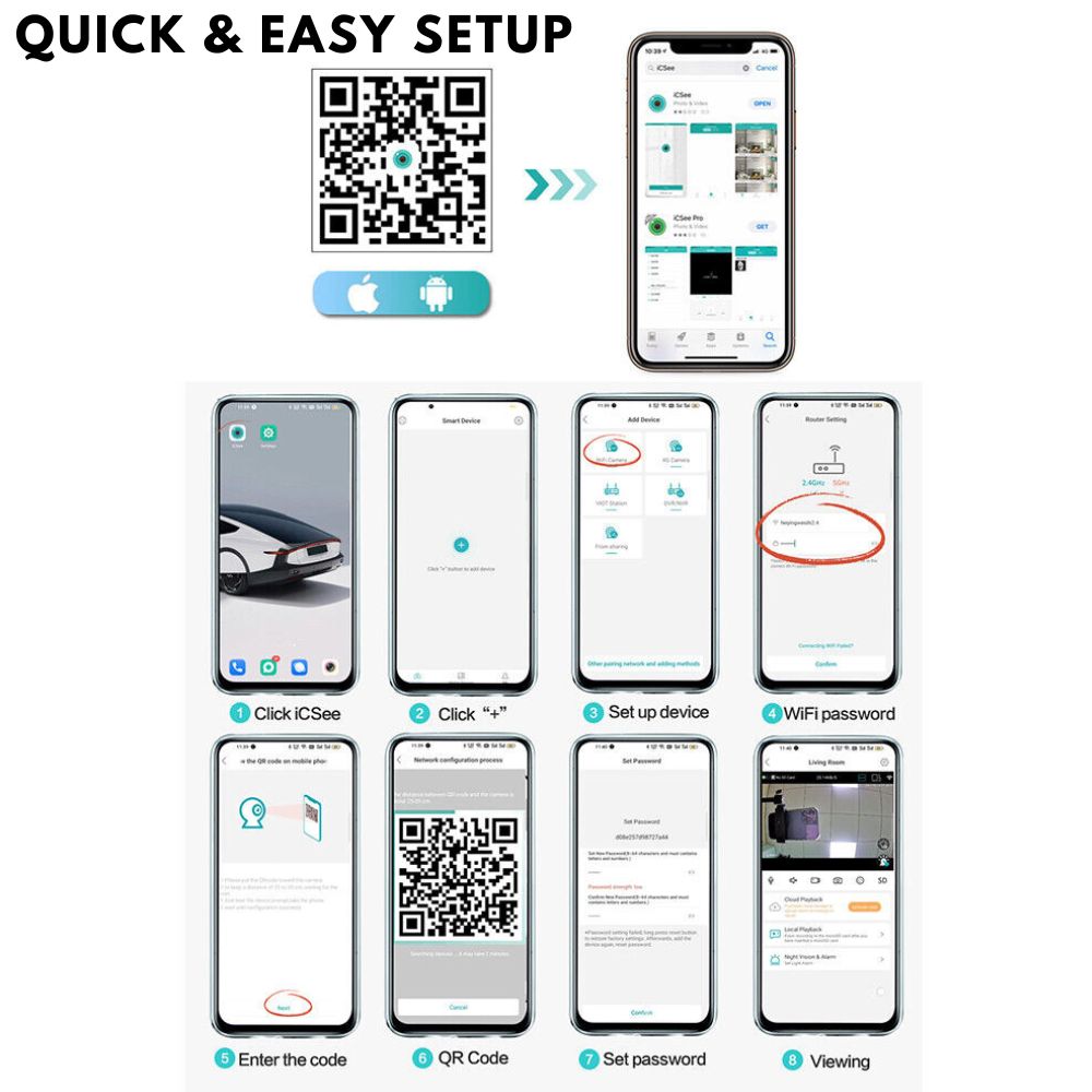 easy installation 360 solar camera