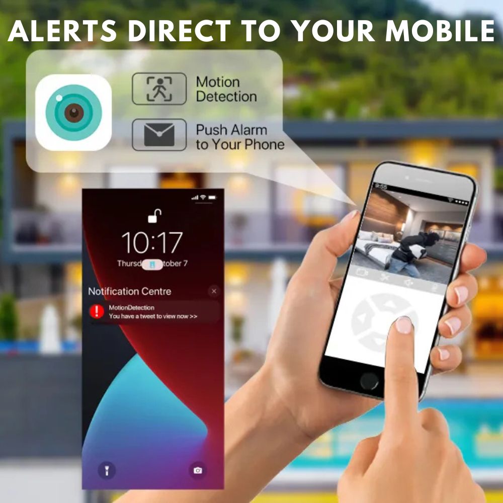 wireless 4G 360 security camera with mobile alerts