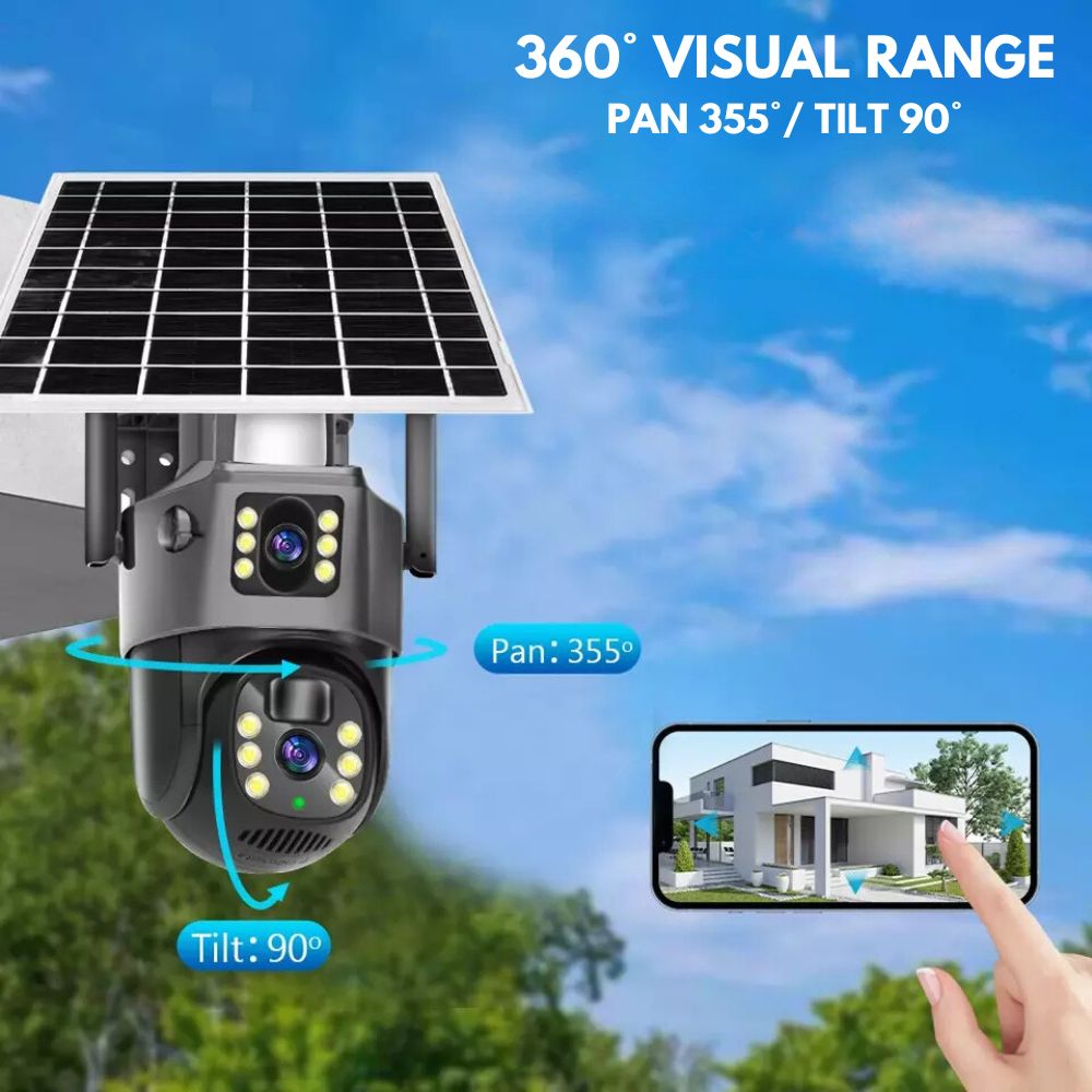 360-degree motion tracking security camera