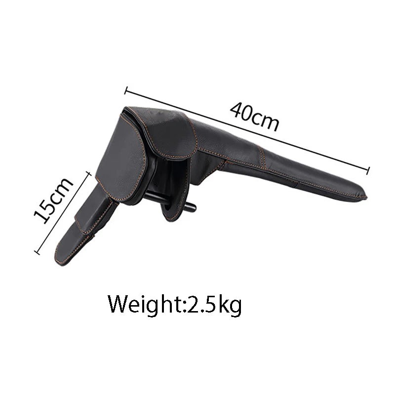 Steering Wheel Lock with dimensions and weight information on a white background