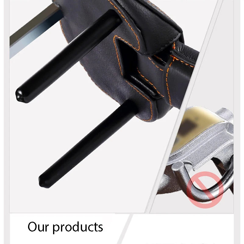 Close-up of a Steering Wheel Car Lock with a white background