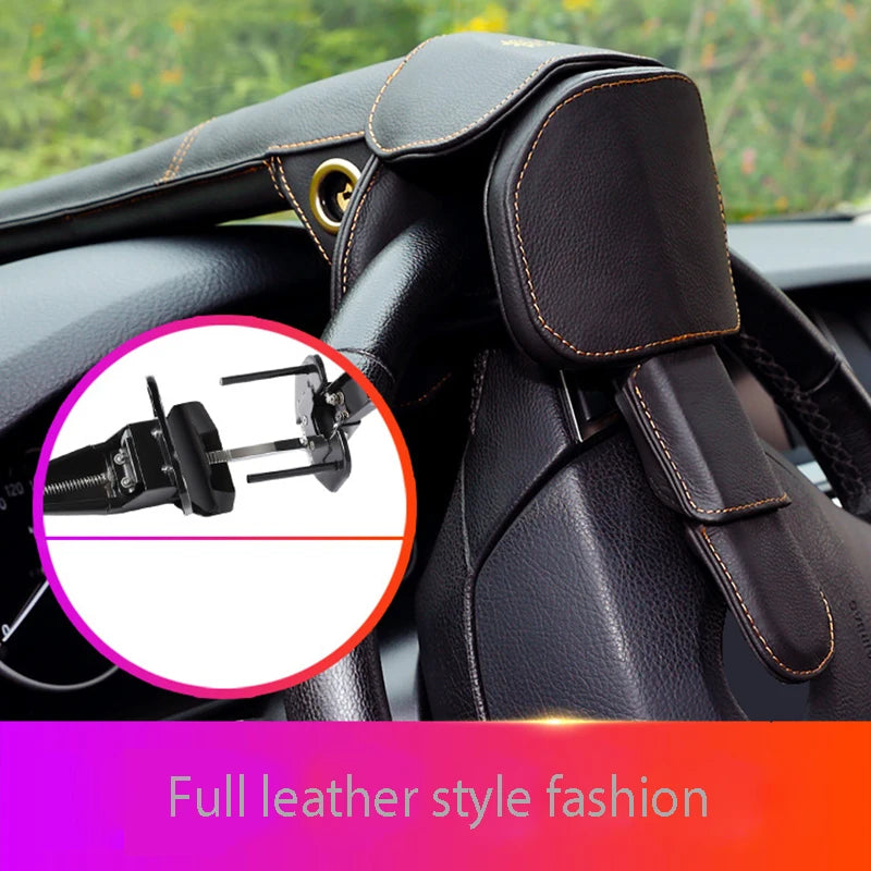 Car Steering Wheel Lock mechanism description.