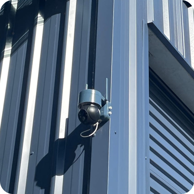 Long-range solar powered 360 surveillance camera