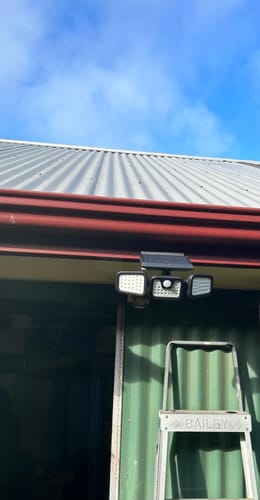 Weatherproof solar powered CCTV camera system